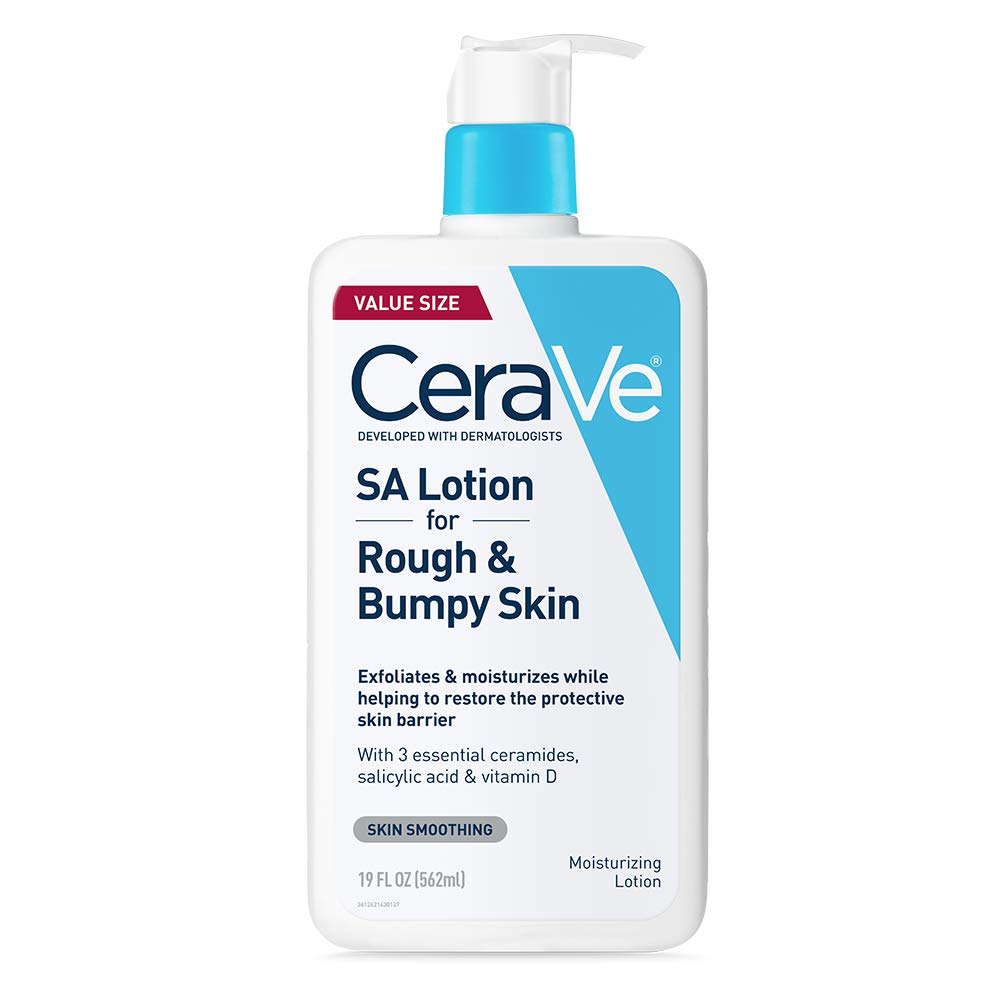 CeraVe Salicylic Acid Lotion. Body Lotion for Rough & Bumpy Skin. 8oz | Skin Care. Smooths Rough Skin with Vitamin D. Hyaluronic Acid and Lactic Acid In A Fragrance Free. Allergy Tested Formula
