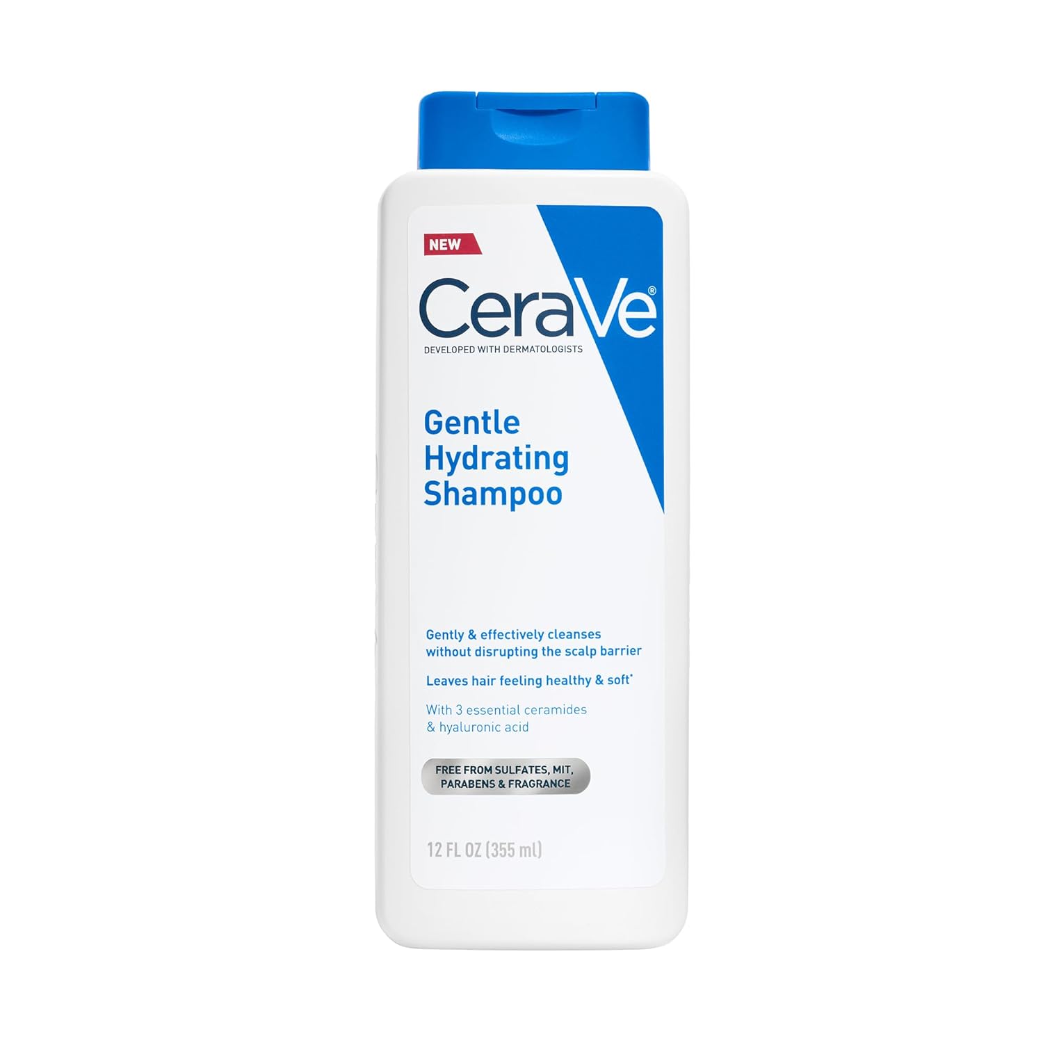 CeraVe Gentle Hydrating Shampoo and Conditioner Bundle with Hyaluronic Acid | Leaves Hair and Scalp Soft and Healthy-Looking with Ceramides. Niacinamide and A Color Safe Formula. For All Hair Types