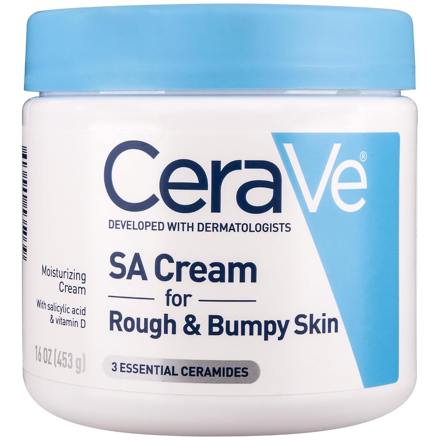 CeraVe SA Moisturizing Cream. Exfoliates and Softens Rough Skin. 16oz | Smooths Rough Skin with Salicylic Acid. Lactic Acid. Hyaluronic Acid. Niacinamide Fragrance-Free & Allergy Tested