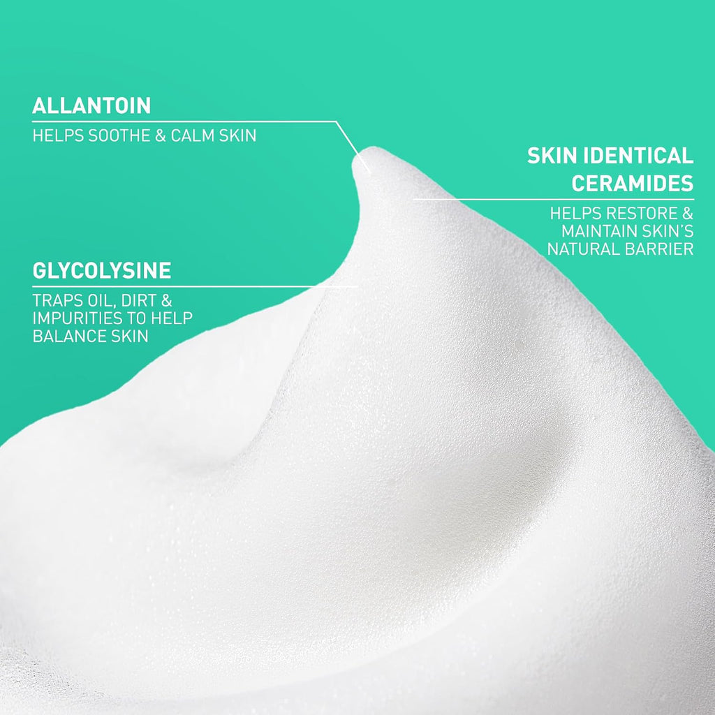 CeraVe Air Foam Face Wash. Hydrating Facial Cleanser. Combination Skin. 8oz | Foaming Facial Cleanser That Balances Combination Skin. Delivering 8-Hour Oil Control and 24-Hour Hydration