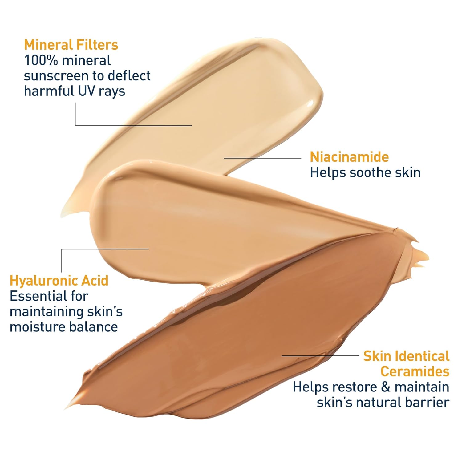 CeraVe Tinted Sunscreen for Face. Mineral SPF 30 Moisturizer. Light. 1.7oz | Skin Care. Face Sunscreen. Hyaluronic Acid. Zinc Oxide. Titanium Dioxide. Sheer Tint. Healthy Glow. Blends Seamlessly