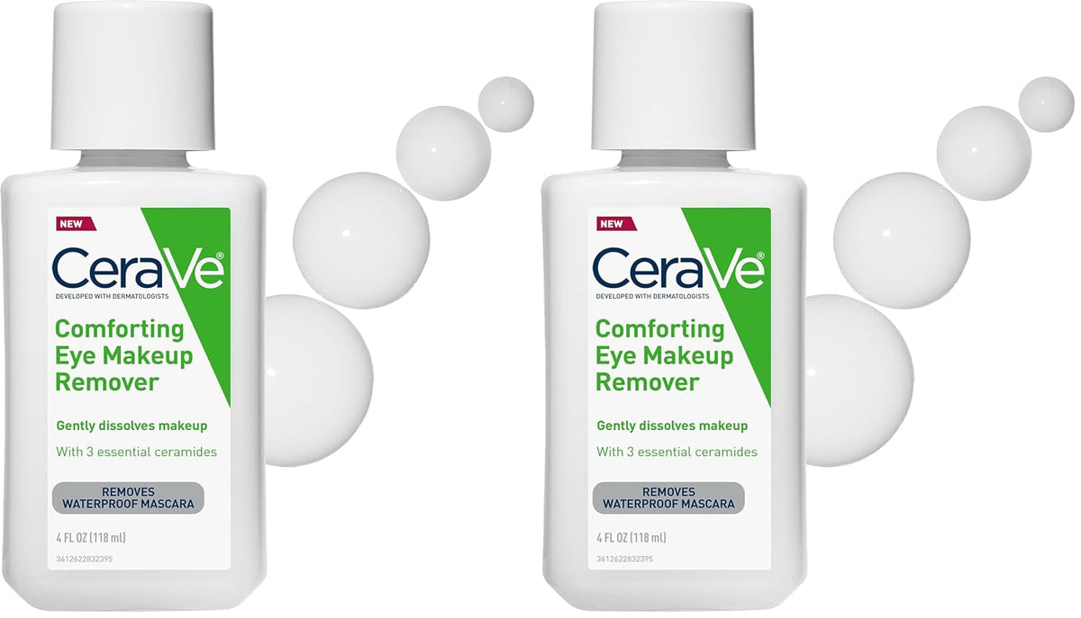 CeraVe Eye Makeup Remover. Hyaluronic Acid Gentle Waterproof Formula. 4 Oz | Gentle. Non-Greasy Skin Care Formula with Ceramides Removes Waterproof Mascara. Ideal Makeup Remover For Sensitive Skin