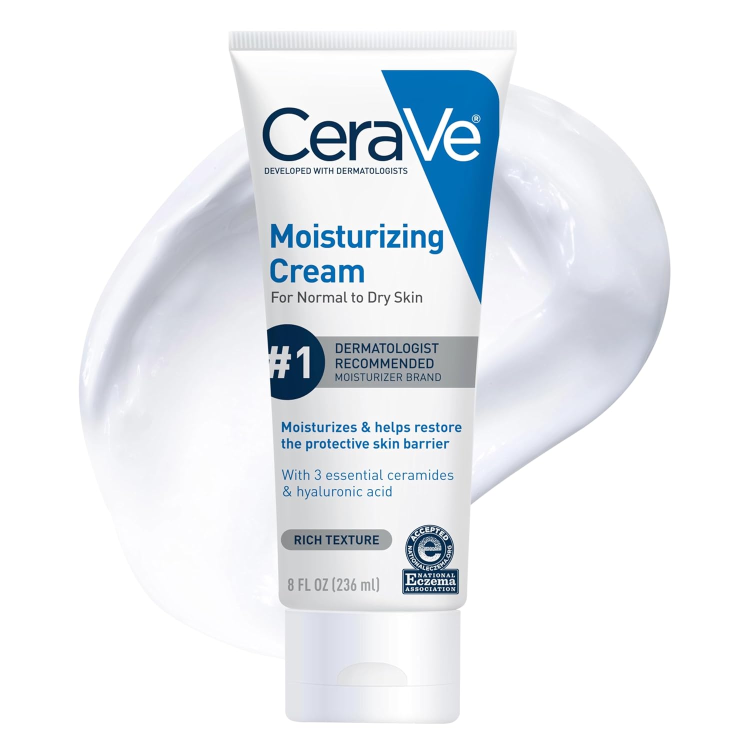 CeraVe Moisturizing Cream. Face Body Moisturizer. Normal to Dry Skin. 8 Fl Oz