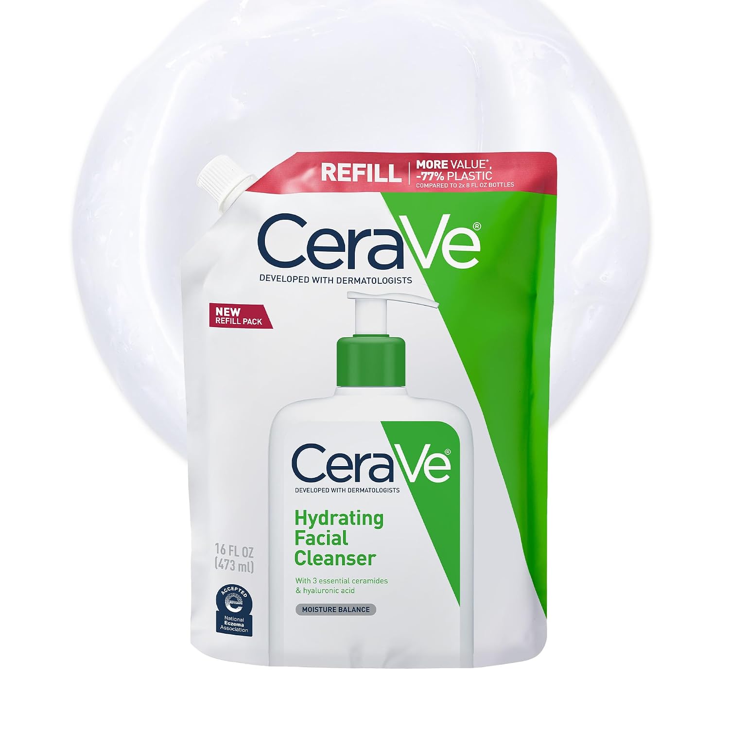 CeraVe Hydrating Cleanser with Hyaluronic Acid. Face Wash for Dry Skin.8oz | Skin Care For Men and Women. Daily Cleanser & Makeup Remover with Glycerin & Ceramides. National Eczema Association Certified