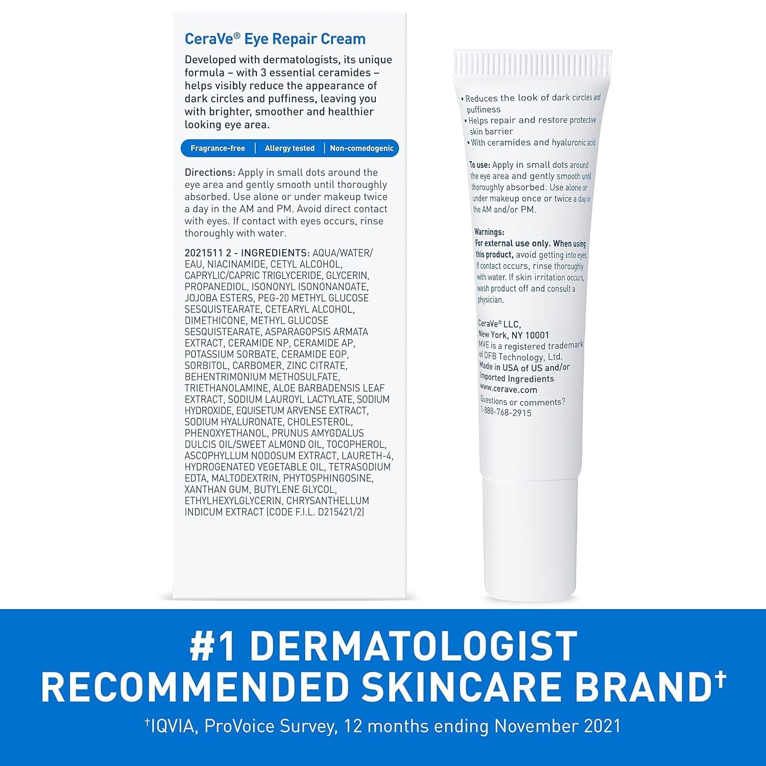 CeraVe Eye Repair Cream 0.5 oz (Pack of 4)