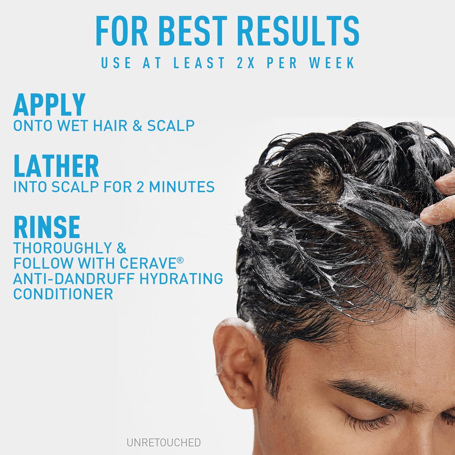 CeraVe Hydrating Anti Dandruff Shampoo. Itchy Scalp Treatment. 19oz | Helps Eliminate Flakes with 1% Pyrithione Zinc. Hyaluronic Acid. Niacinamide and Ceramides In A Sulfate Free Formula