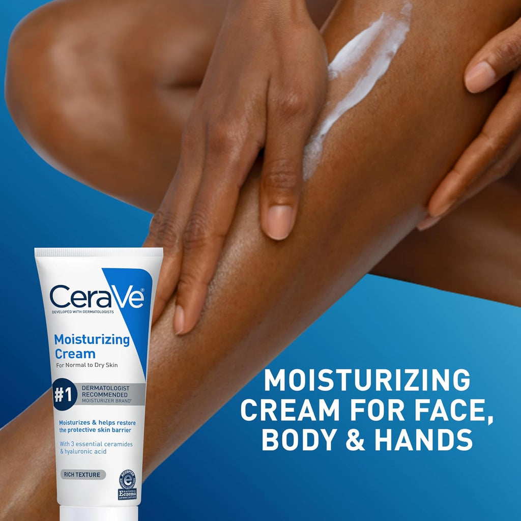 CeraVe Moisturizing Cream. Face Body Moisturizer. Normal to Dry Skin. 8 Fl Oz
