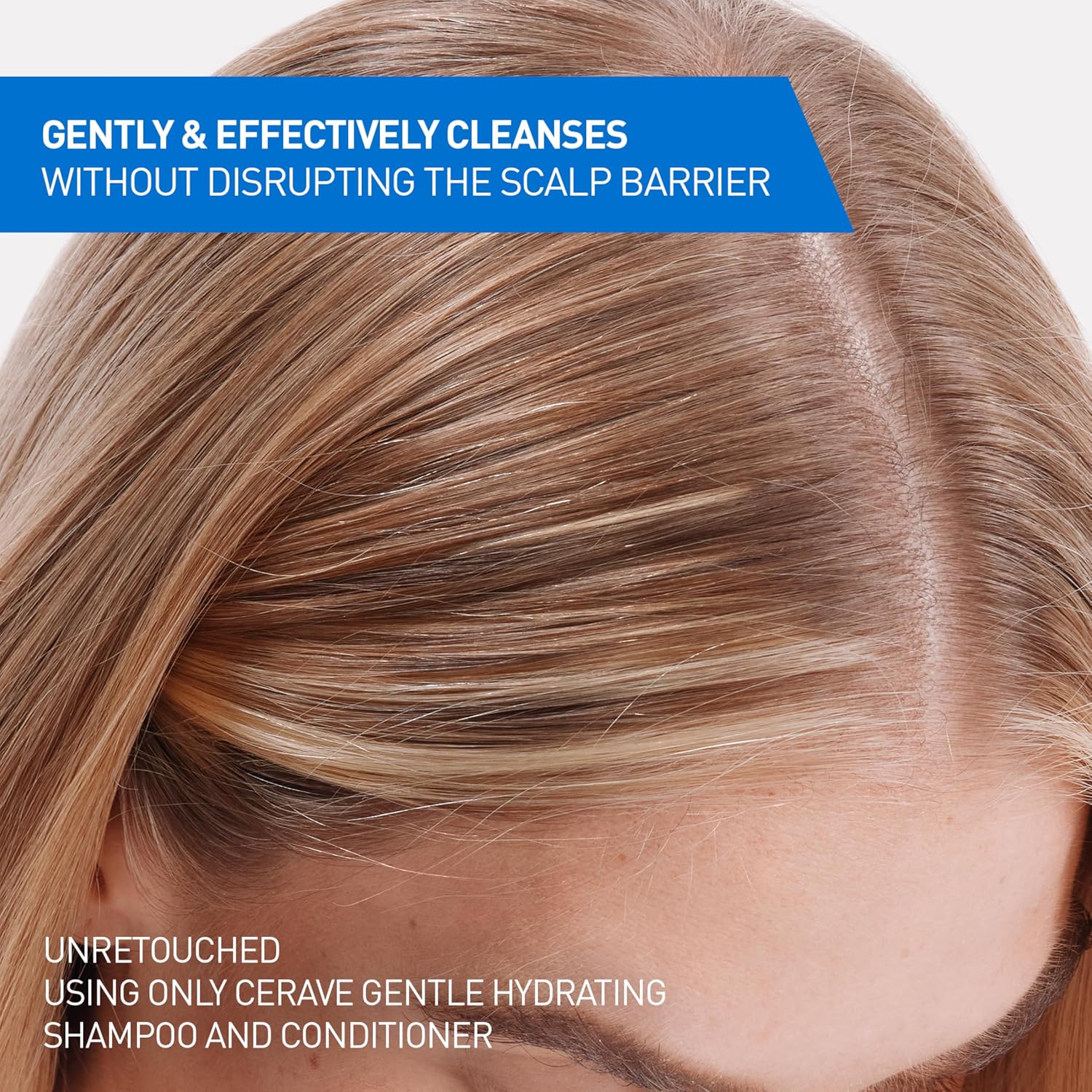 CeraVe Gentle Hydrating Shampoo with Hyaluronic Acid for Hair & Scalp. 19oz | Leaves Hair and Scalp Soft and Healthy-Looking with Ceramides. Niacinamide and A Color Safe Formula